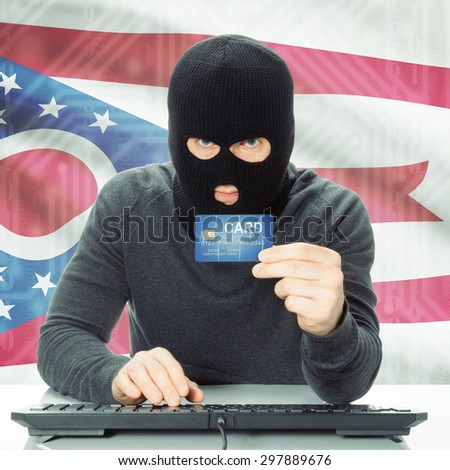 Hacker with US state flag - Ohio