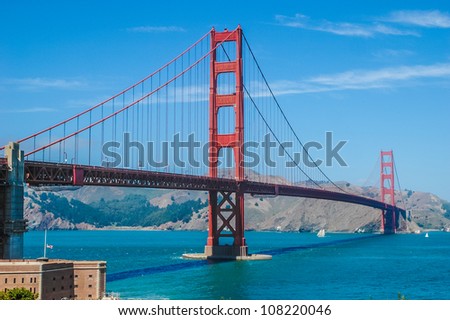 The Golden Gate Bridge in San Francisco, California, USA, Die Golden Gate Bridge in San Francisco, Kalifornien, USA