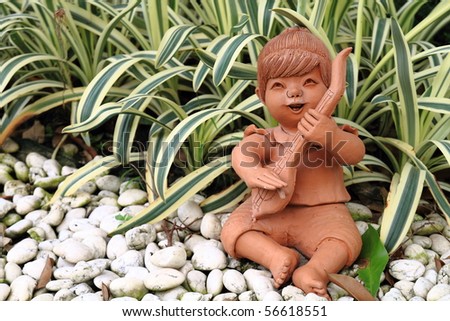 Doll clay Thai folk art