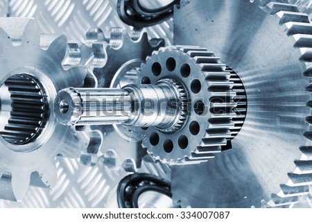 titanium cogwheels and gears used in aerospace and rocket industry
