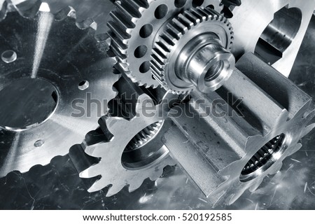 cogwheels and gears of titanium and steel for the aerospace industry