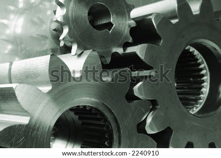 three gears connecting