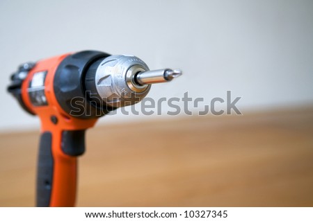 Closeup of a drill tool used to move out of the house.