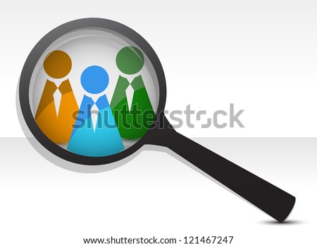 Human resource concept illustration design over a white background