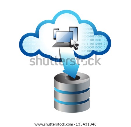 server storage illustration design over a white background