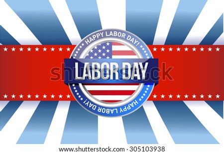 labor day star sign illustration design graphic background