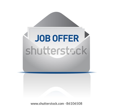 Logo Design  Description on Job Offer Envelope Design Illustration   86106508   Shutterstock