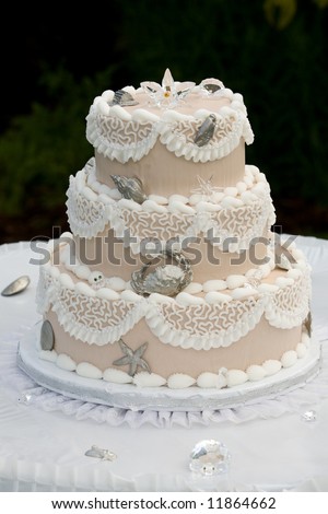 stock photo Unique Wedding cake