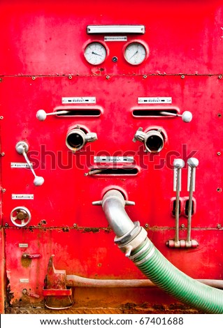 The Control equipment of fire truck