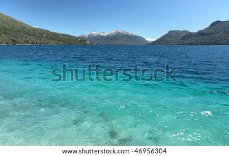 Traful Lake in Argentina is cold, clear, and amazingly blue.