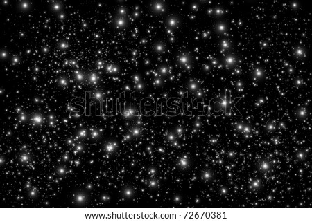 black starry space