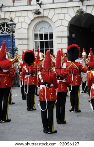 YORK, UK - JUNE 02:Military band celebrate the anniversary of the Queens coronation on June 02, 2011 in York