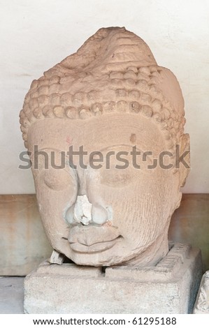 Head Of Buddha Art ancient Sukhothai over 700 years ago