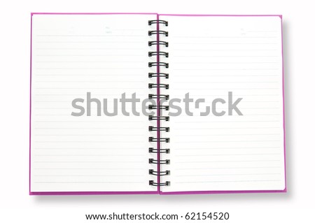 blank pages in book. stock photo : open lank pages