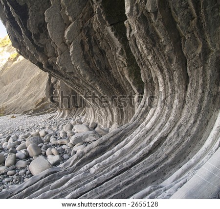folds in geology. stock photo : Geologic folds