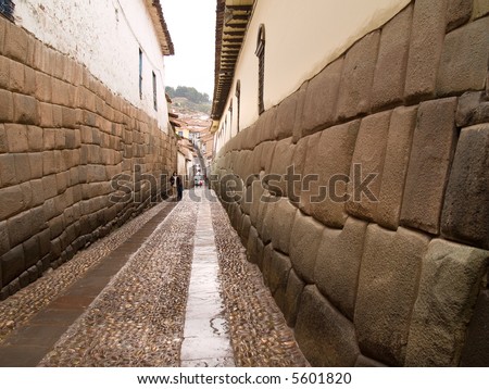  Architecture on Inca Architecture Street In Cuzco  Peru Stock Photo 5601820