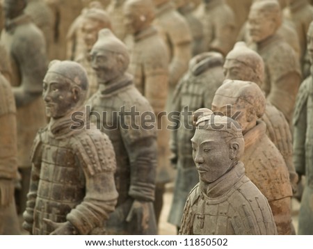 terracotta warriors china. stock photo : terra-cotta