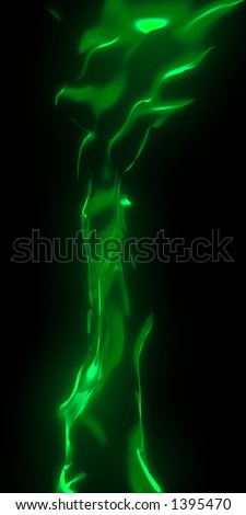 green energy flow with glow