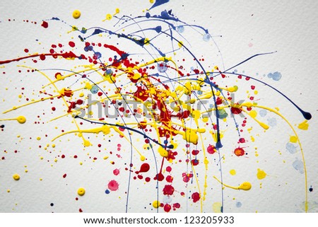 Abstract colorful  Splash watercolor background