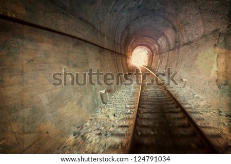 Vintage railway tunnel