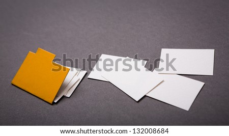 Paper cut of Manila folder with some document