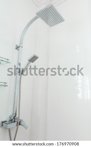 Modern house bathroom interior