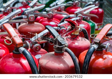 Old fire extinguishers