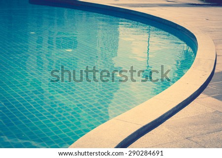 Swimming pool ( Filtered image processed vintage effect. )