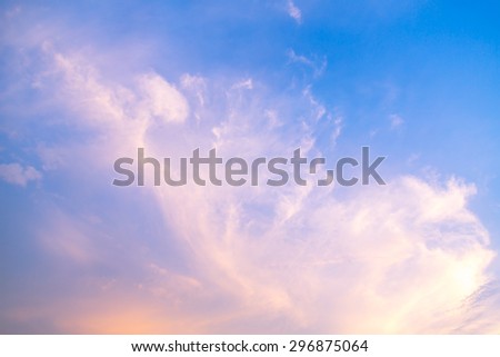 Sunset Sky ( Filtered image processed vintage effect. )