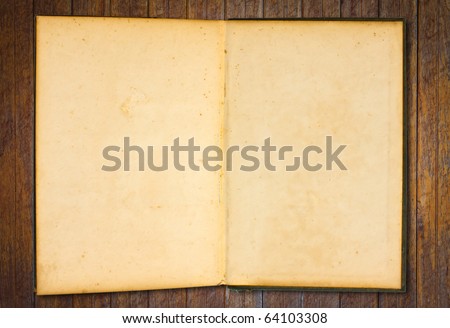 Old book (Ancient book) on wood wall