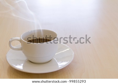 Cup of hot drink coffee