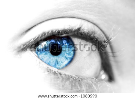 Womens blue eye