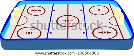 Hockey ice