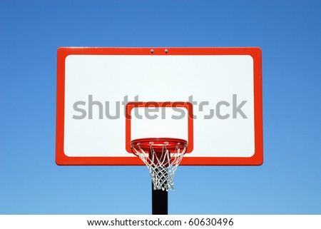 Orange Basketball Hoop On White Backboard