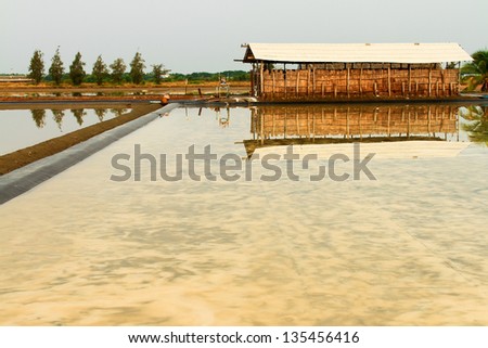 Country house for salt storage in the saline.