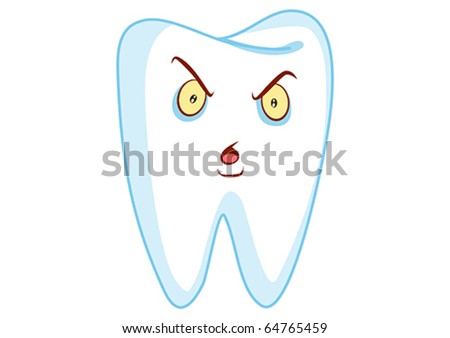 angry cartoon teeth