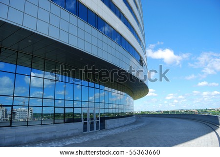 Input in modern office building