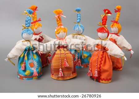 Spring dolls, inspired by traditional Russian rag dolls
