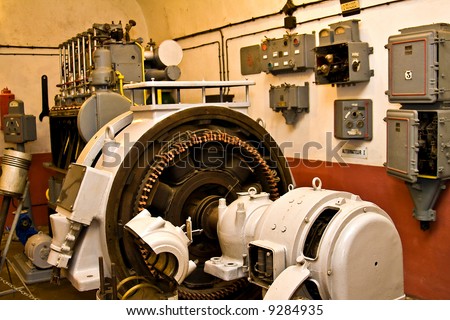 Heavy machinery industrial room