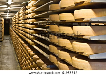 Cheese storehouse, Gruyere , Switzerland