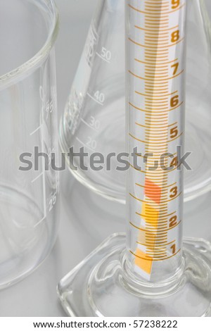 Lab chemistry - empty flasks