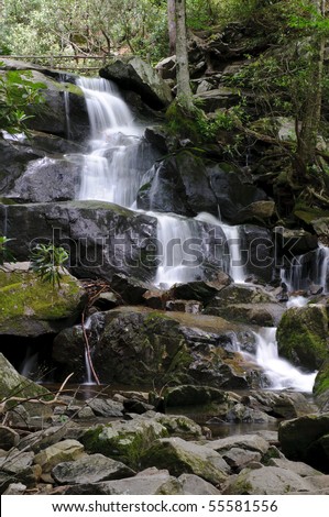 Laurel Falls, lower portion.  Great Smoky Mountains National Park, TN.