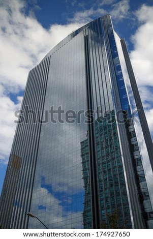 Skyscraper in Santa Fe, Mexico City\'s major business districts.