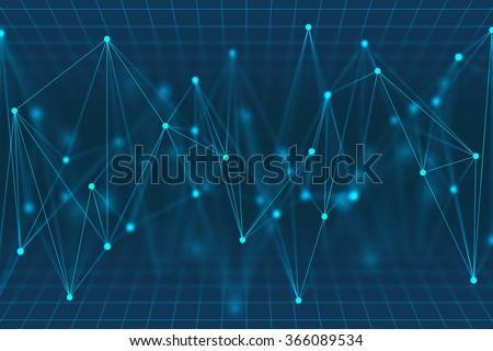 Abstract background with dots connected. Image concept of technology to use as background.