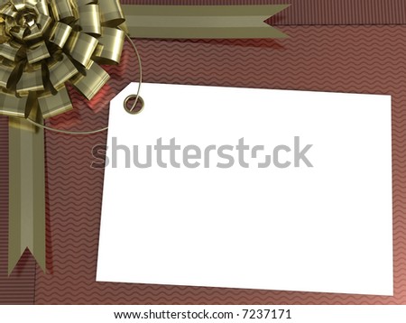 The gift with views on top. You can put a message the over white card.