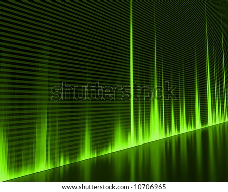 Graphic of a digital sound. Abstract Background.