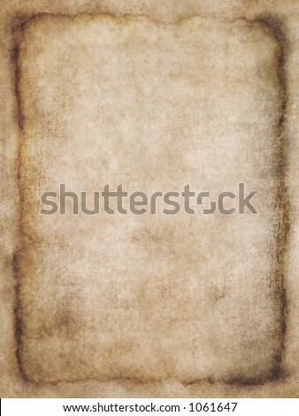 Old list of parchment, antique background texture of a page from an ancient book or a letter