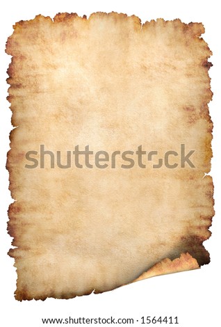 stock photo : Old rough antique vertical parchment paper texture background 