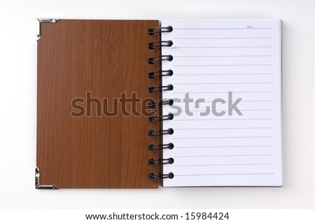 Backgrounds For Notepad. stock photo : Open notepad