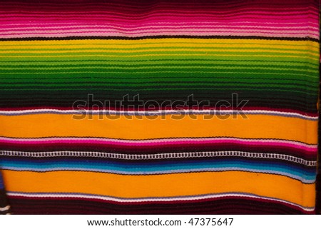 Colorful background picture of a Mexican blanket